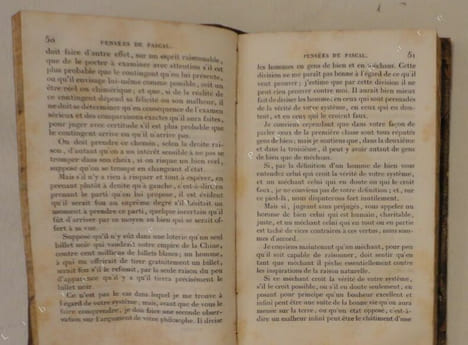 Pensées.. PASCAL (Blaise)