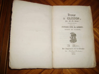 Voyage à CLISSON, suivi d'une notice sur M. LEMOT, Baron de CLISSON.