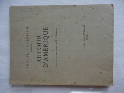 Retour dAmérique.