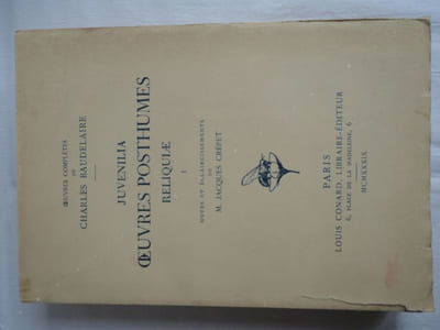 Juvenilia - Oeuvres posthumes - Reliquiae. Tome 1 seul.