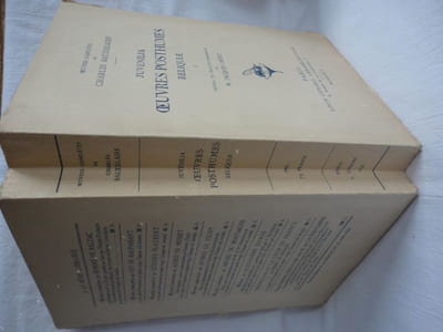 Juvenilia - Oeuvres posthumes - Reliquiae. Tome 1 seul.