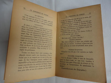 Le jardinier de Samos. Comédie en trois actes suivie de Les pères ennemis, farce.. VILDRAC (Charles)