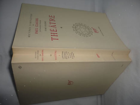 Oeuvres complètes, tome sixième seul. Théâtre 1. . CLAUDEL (Paul)