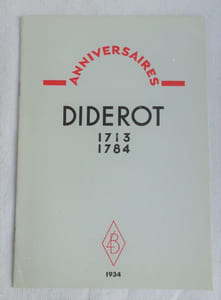 Anniversaires : DIDEROT 1713 - 1784.