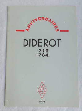 Anniversaires : DIDEROT 1713 - 1784.. BILLY (André)
