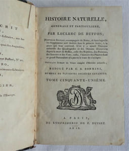 Histoire naturelle, générale et particulière par Leclerc de Buffon. Des plantes. Tome 51 seul.