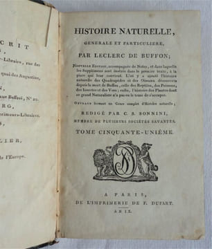 Histoire naturelle, générale et particulière par Leclerc de Buffon. Des plantes. Tome 51 seul.. BUFFON (Georges-Louis Leclerc, comte de)