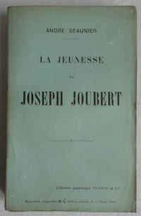 La jeunesse de Joseph Joubert.