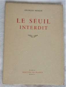 Le seuil interdit.