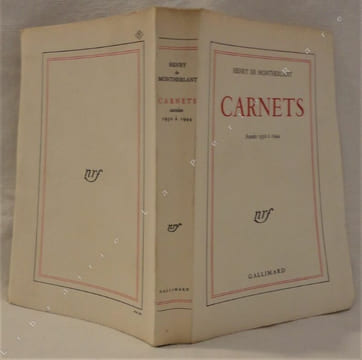 Carnets. Années 1930 à 1944.. MONTHERLANT (Henry de)