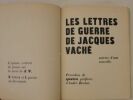 Lettres de guerre de Jacques Vaché.. VACHE (Jacques)