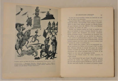 En dessinant l'époque.