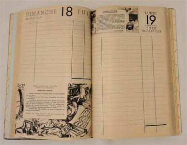 Agenda Dunlop 1939.
