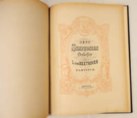 Neun symphonien für orchester von L. van Beethoven in partitur. (N° 5445).