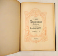 Neun symphonien für orchester von L. van Beethoven in partitur. (N° 5448).