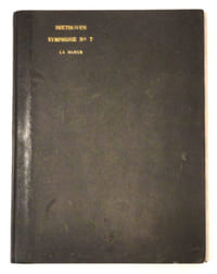 Neun symphonien für orchester von L. van Beethoven in partitur. (N° 5448).