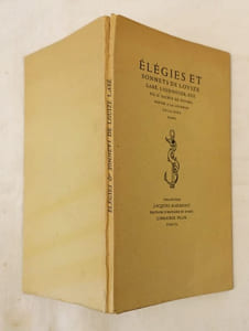 Élégies et sonnets de Louise Labé, lionnoize, suivis d'escriz de divers poëtes à la louenge de la dite dame.