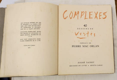 Complexes. 40 dessins de Vertès.. VERTES (Marcel).