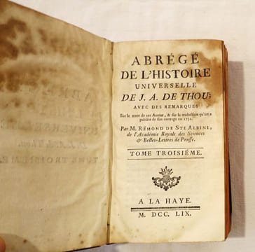 Abrégé de l'histoire universelle de J.-A. de Thou ;. avec des remarques sur le texte de cet auteur, & sur la traduction qu'on a publiée de son ouvrage ...