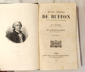 Oeuvres complètes de Buffon mises en ordre et précédées d'une notice historique par M. A. Richard, suivies de la classification comparée d'après MM. Cuvier, Lesson etc., etc.