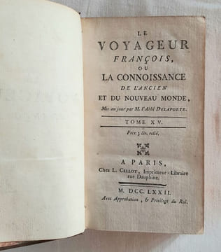 Le voyageur françois, ou la connaissance de l'ancien et du nouveau monde.Tome 15 seul.. DELAPORTE (Joseph de (abbé))