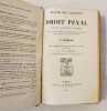 R&eacute;sum&eacute; des &eacute;l&eacute;ments de droit p&eacute;nal : p&eacute;nalit&eacute;, juridictions, proc&eacute;dure.. ORTOLAN (Joseph).