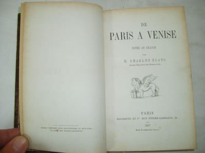 De Paris à Venise, notes au crayon.