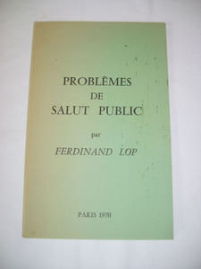 Problèmes de salut public.