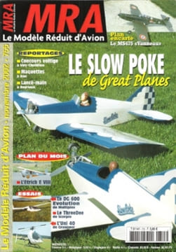 Le Modèle Réduit D'avion Novembre 2002 N° 755 : Plan encarté - Le MS475 " Vanneau " - Le Slow Poke De Great Planes - Dax 2002 , Championnat De France ...