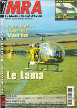 Le Modèle Réduit D'avion Janvier 2003 N° 757 : Plan encarté - Le 475 " Vanneau ( Suite ) -le Lama ( Transformation D'un Kit Vario ) - Vieilles Toiles ...