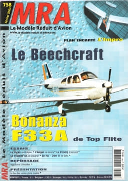 Le Modèle Réduit D'avion Février 2003 N° 758 : Plan encarté - L'Impro - Le Beechcraft Bonanza F33A - Hydr'indoor à Versailles - Outils Malins , Pour ...