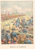 La Bataille De Fontenoy . Chromolithographie. LIX Frederic Théodore ( 1830-1897 )