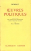 Oeuvres Politiques. DIDEROT Denis Avec Introduction , Bibliographie et Notes Par Paul VERNIERE