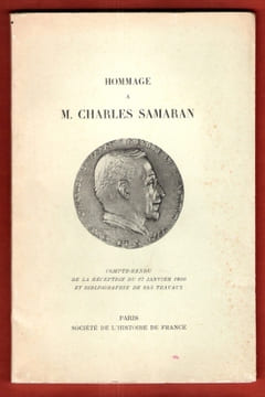 Hommage à M. Charles Samaran. SAMARAN Charles