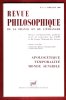 Revue Philosophique de La France et de L'étranger  . N21 - Avril-Juin  1988 : Apologétique , temporalité , Monde Sensible - Descartes et ...