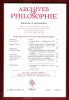 Archives De Philosophie . Tome 58 , Cahier 4 - Octobre-Décembre  1995 : Sciences Cognitives et Phénoménologie - Liminaire - Le " Dreyfus Bridge " : ...