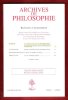 Archives De Philosophie . Tome 59 , Cahier 1 - Janvier-Mars 1996 : Les Limites de L'eidos En Phénoménologie . L'exemple De Jaensch , Geyser , ...