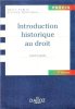 Introduction Historique Au Droit. CASTALDO André