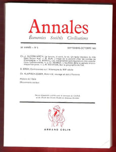 Annales , Économie - Sociétés - Civilisations . n° 5 . Septembre-Octobre 1983 : La Femme , Le Saint , Le Roi . Un Texte Irlandais Du Très Haut Moyen Age - L'image de La parenté chez Les Comtes De Champagne