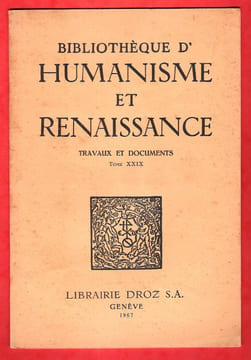Bibliothèque d'Humanisme et Renaissance . Travaux et Documents . Tome XXIX . Tiré à Part  - Les Doyens De l'Université de Médecine de Montpellier à La ...