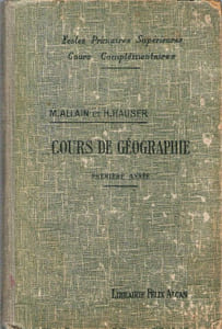 Notions De Géographie Générale et le Monde ( Moins l'Europe ) . Première Année . Avec 204 Gravures et Cartes