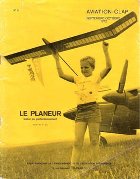 Aviation-Clap . Septembre - Octobre 1972 : Le Planeur , Début du Perfectionnement . Complet du Plan Hors-Texte. Anonyme