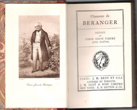 Chansons De Béranger. BERANGER Jean