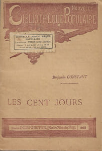 Nouvelle Bibliothèque Populaire n° 363 : Les Cent Jours