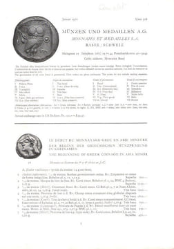 MÜNZEN UND MEDAILLEN A.G. - Monnaies et Médailles S.A . Année Complète De Janvier 1970 à Décembre 1970 .. Collectif