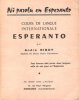 Cours de Langue Internationale : ESPERANTO. RIBOT André