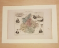 Carte du Département des ARDENNES. VUILLEMIN Alexandre ( 1812 - 1880 ) , Géographe