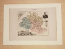 Carte du Département des ARDENNES. VUILLEMIN Alexandre ( 1812 - 1880 ) , Géographe
