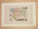 Carte du Département de l'AUDE. VUILLEMIN Alexandre ( 1812 - 1880 ) , Géographe