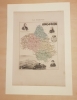 Carte du Département de l'AVEYRON. VUILLEMIN Alexandre ( 1812 - 1880 ) , Géographe